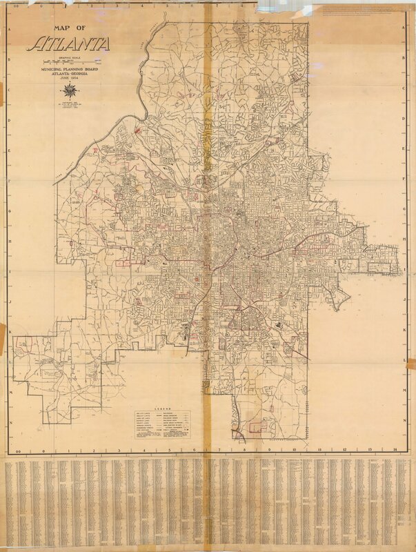 Negro Areas Occupied: 1954