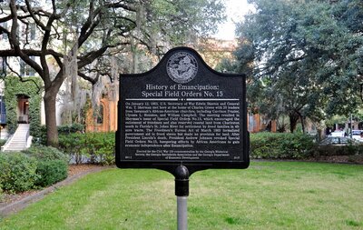 History of Emancipation: Gen. David Hunter and General Orders No. 15 historical marker