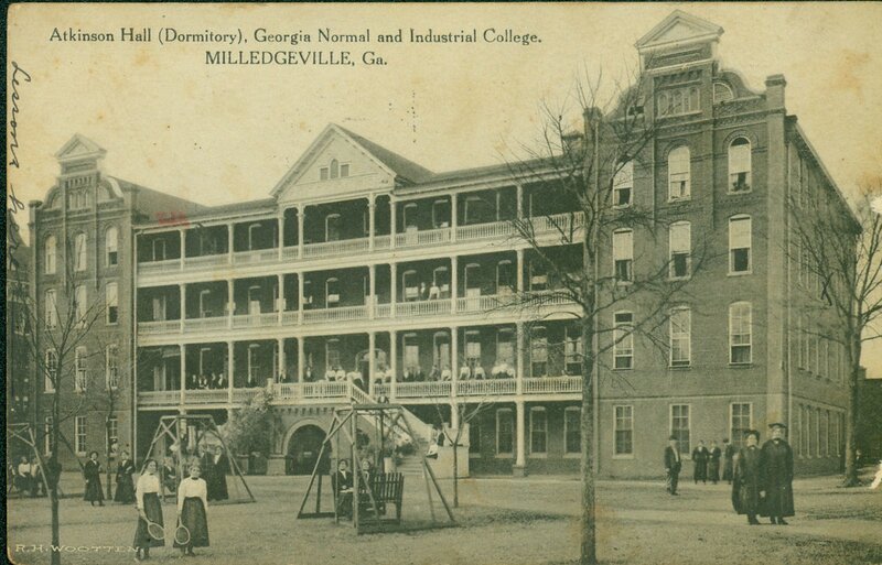 Atkinson Hall (Dormitory), Georgia Normal and Industrial College. Milledgeville, Ga. -Front Side