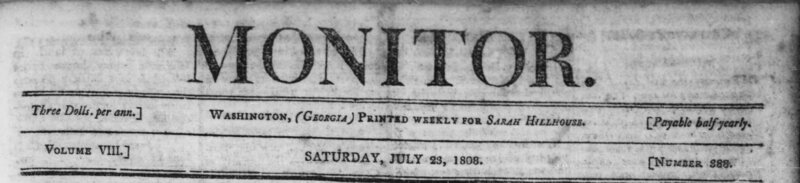 The monitor, 1808 July 23